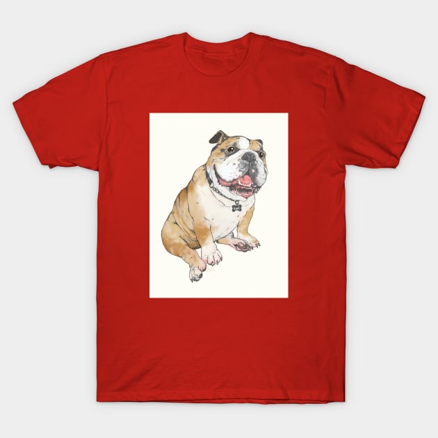 Bulldog T-Shirt by LauraGraves